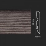Battiscopa Wenge Kyoto asta da 240 Cm