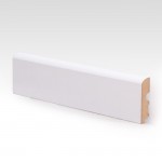Battiscopa Rivestito Con Carta Decorativa Laccato Bianco Asta Da 240 Cm